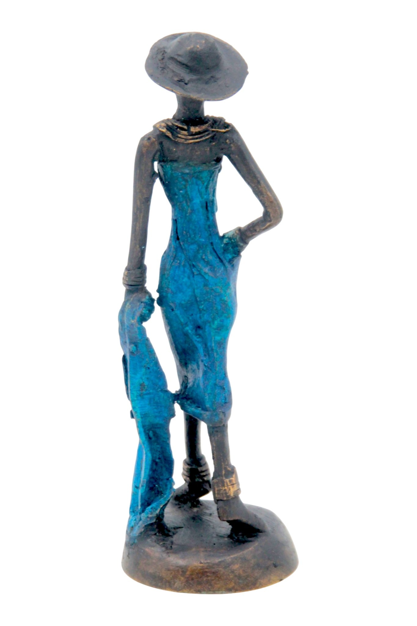 Bronze 15 cm bleu n°2 
