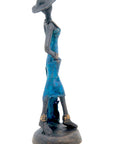Bronze 15 cm bleu n°2 