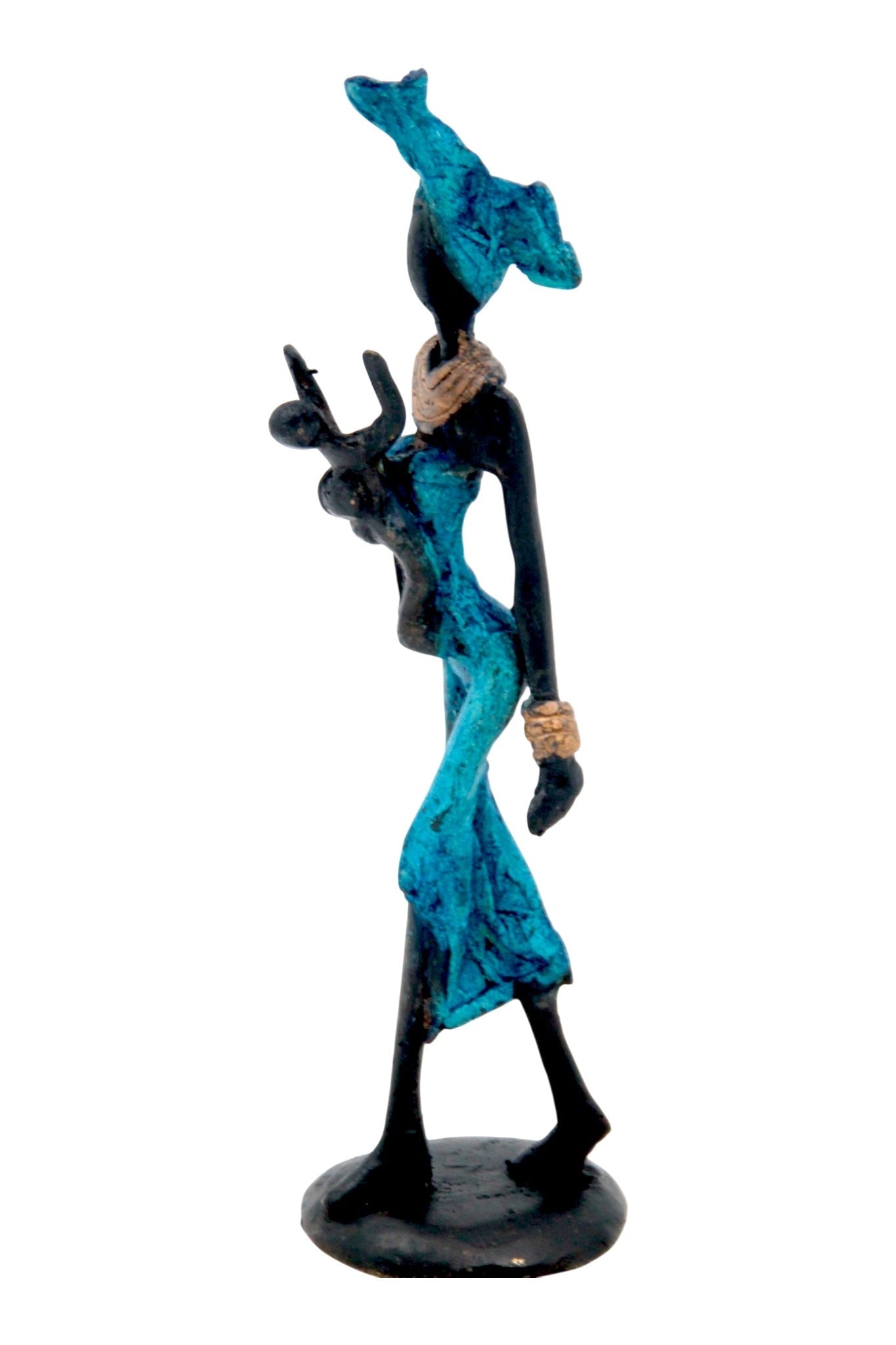 Bronze 15 cm bleu n°7 