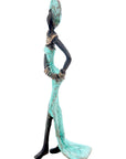 Bronze 15 cm turquoise n°3 