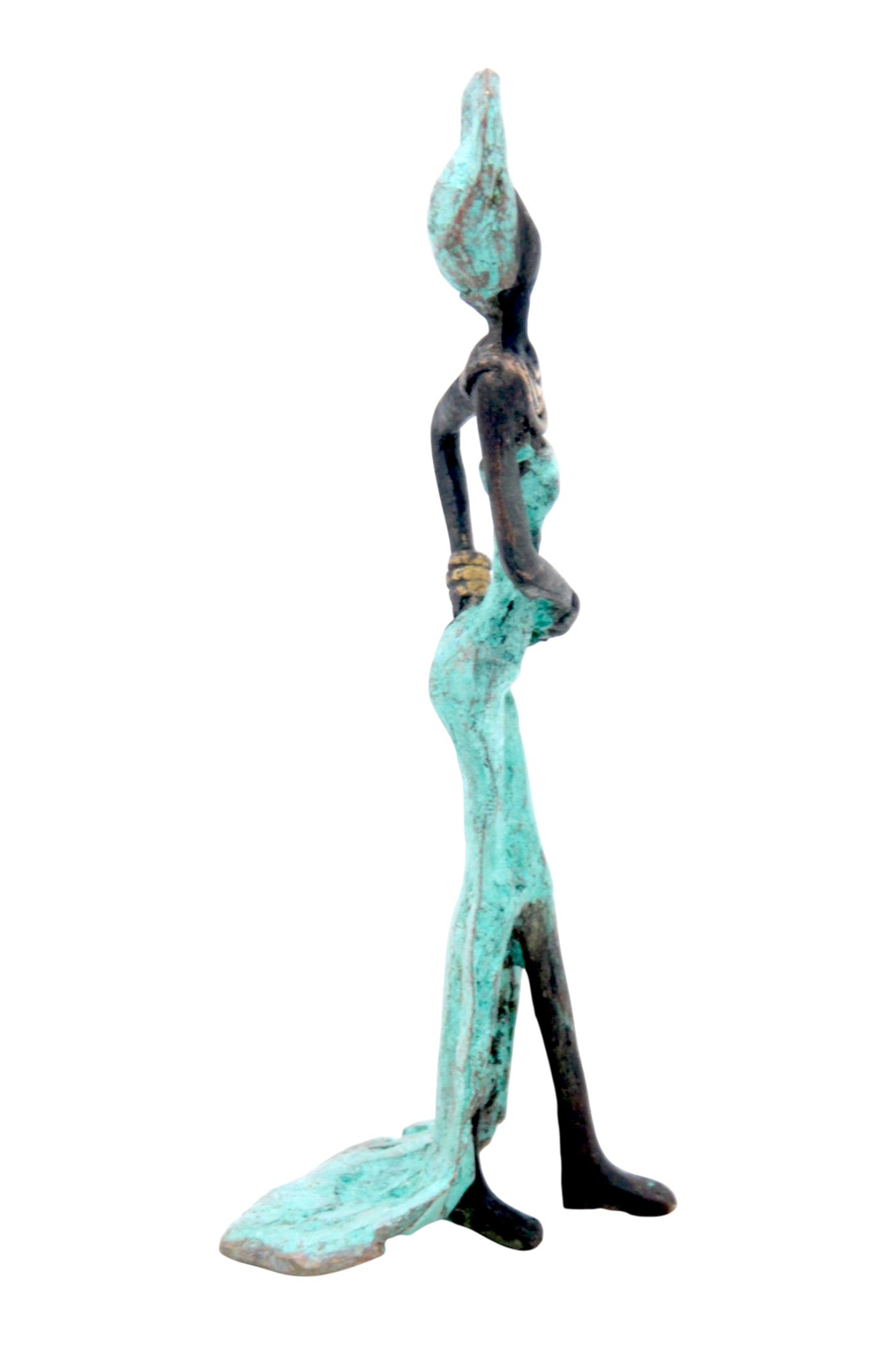 Bronze 15 cm turquoise n°3 