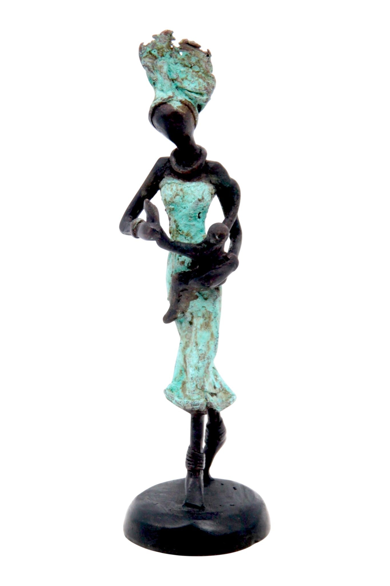 Bronze 15 cm turquoise n°5 