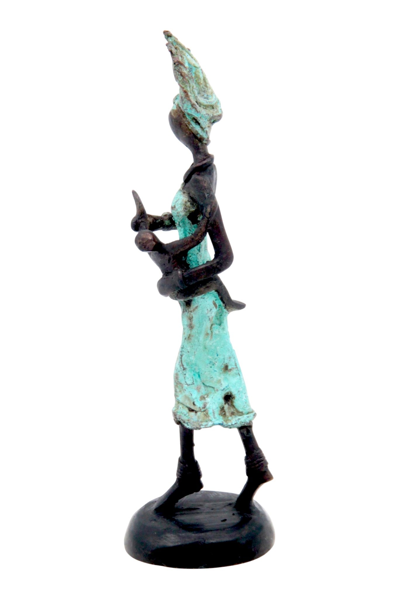 Bronze 15 cm turquoise n°5 