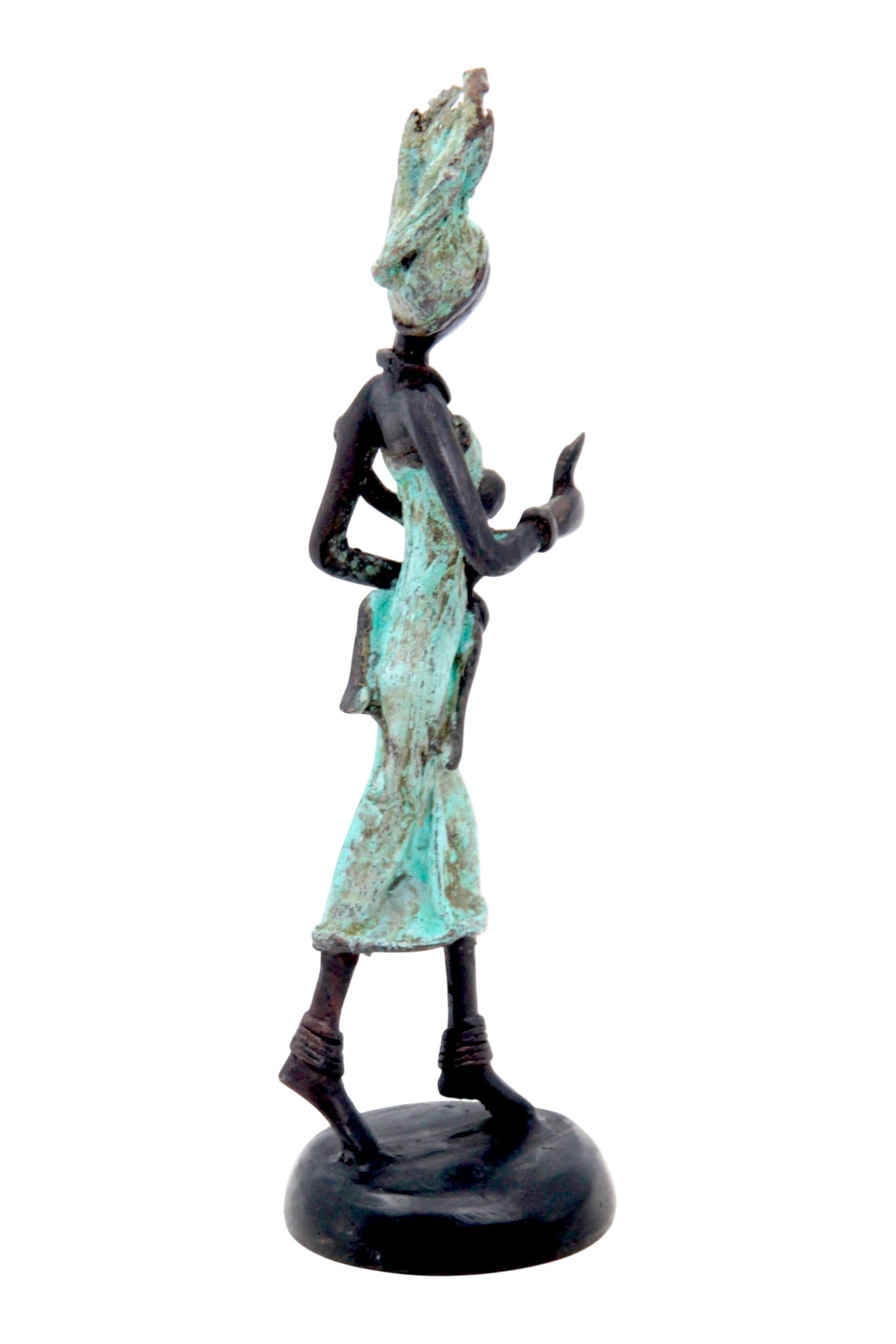 Bronze 15 cm turquoise n°5 