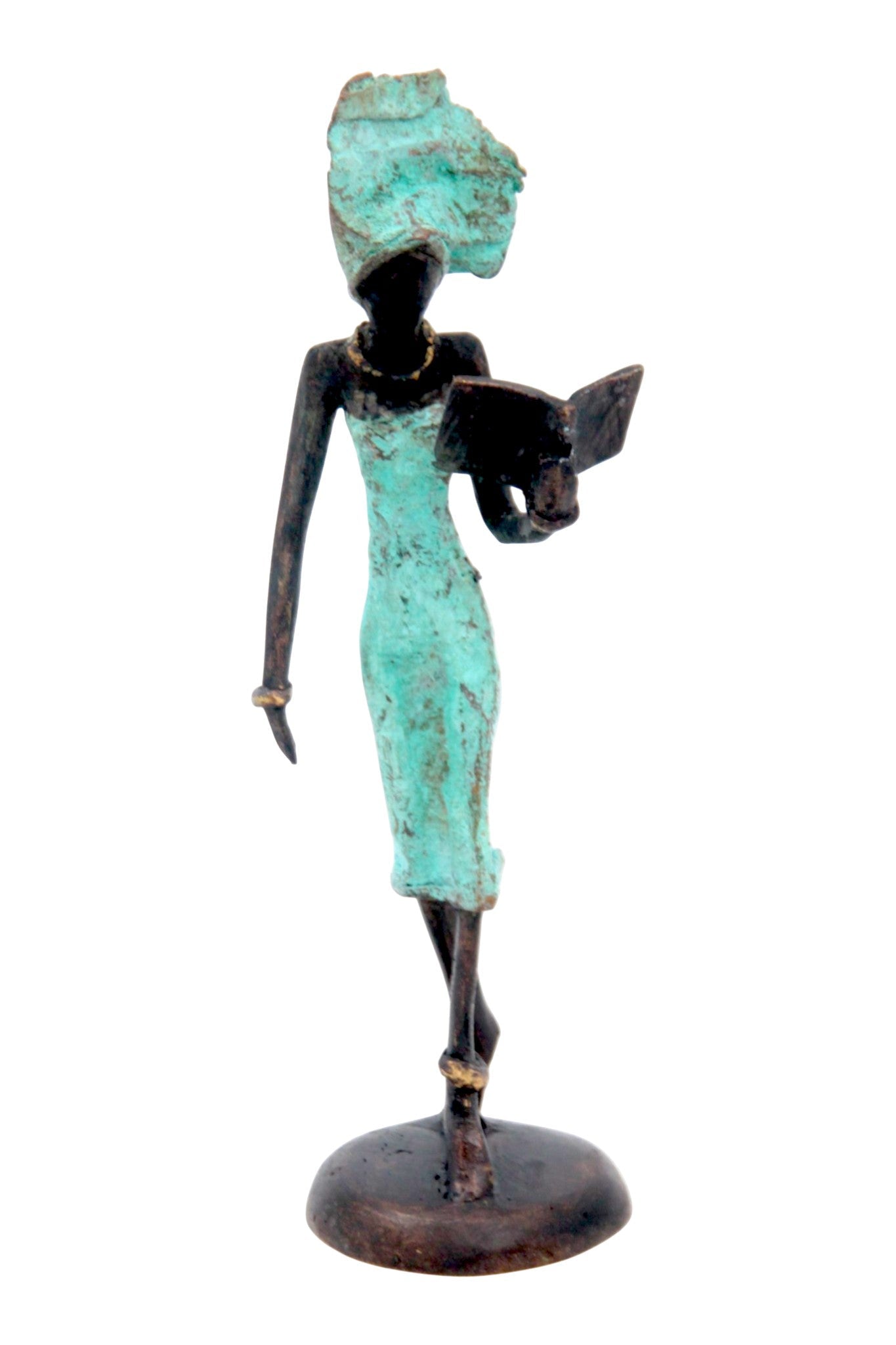 Bronze 15 cm turquoise n°7 
