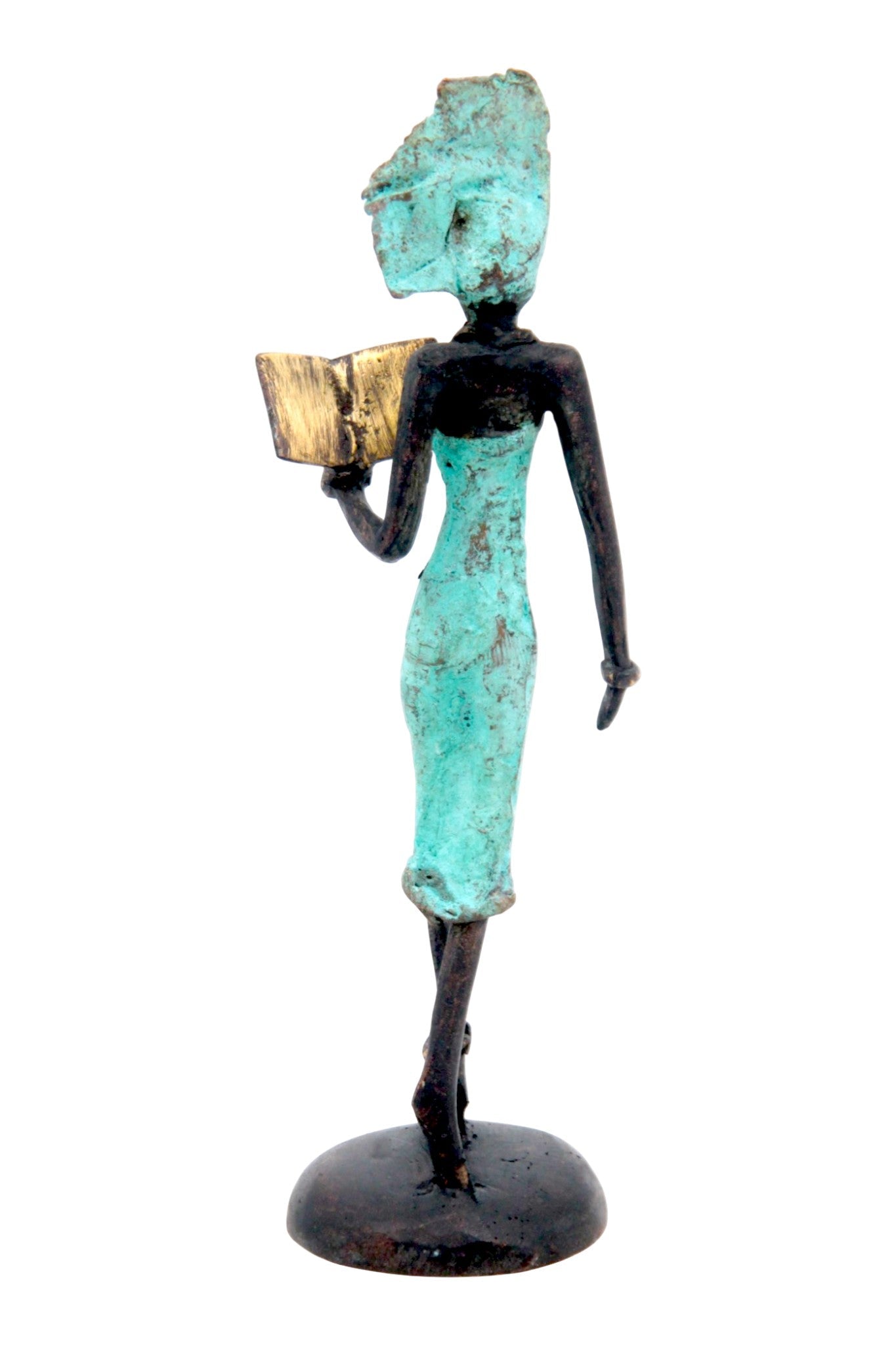 Bronze 15 cm turquoise n°7 