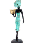 Bronze 15 cm turquoise n°7 