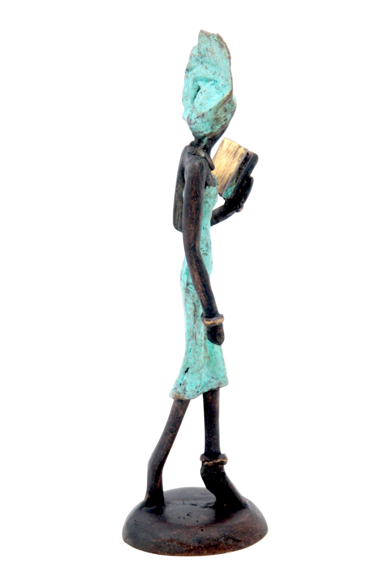 Bronze 15 cm turquoise n°7 