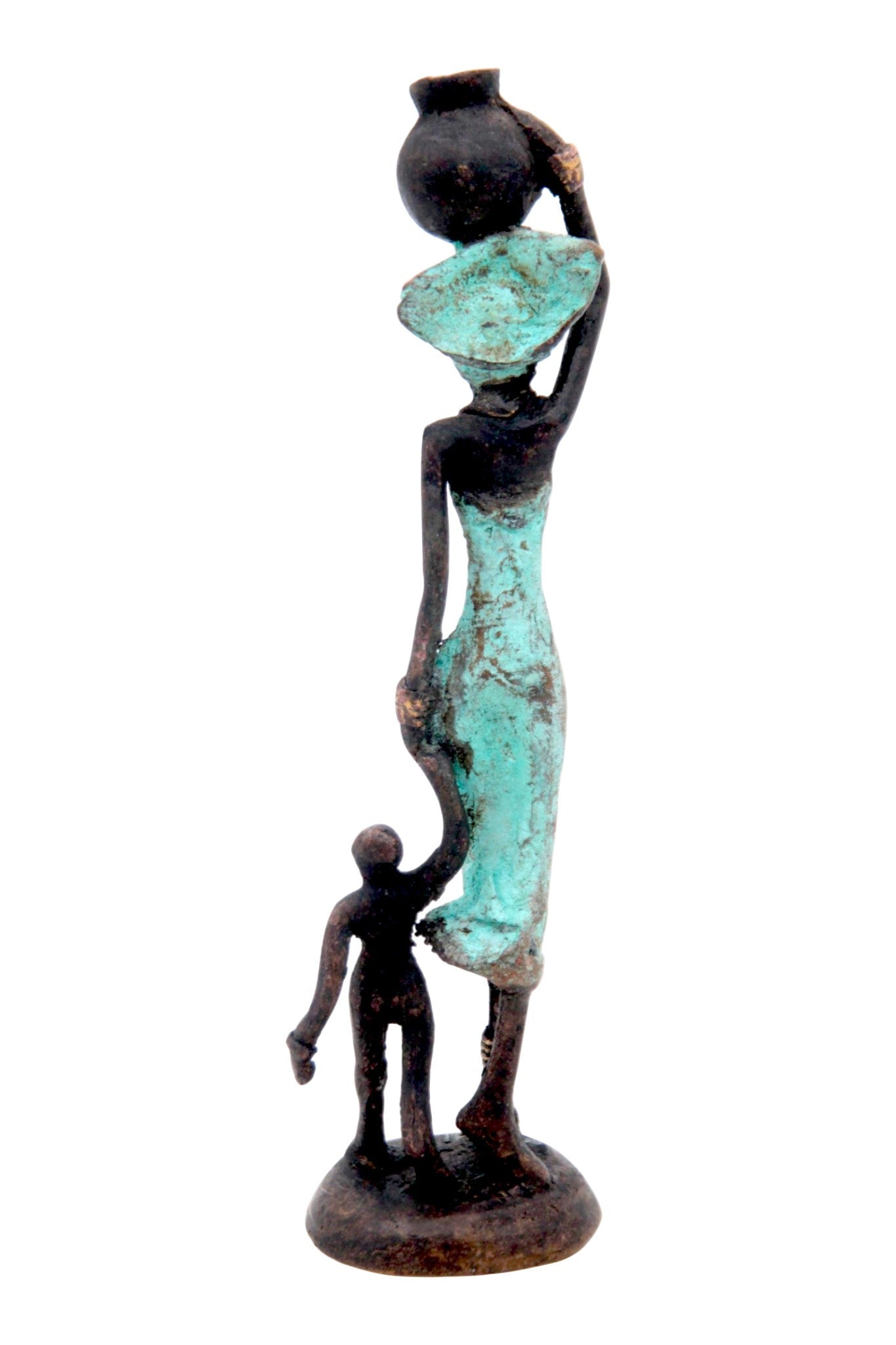 Bronze 15 cm turquoise n°8 