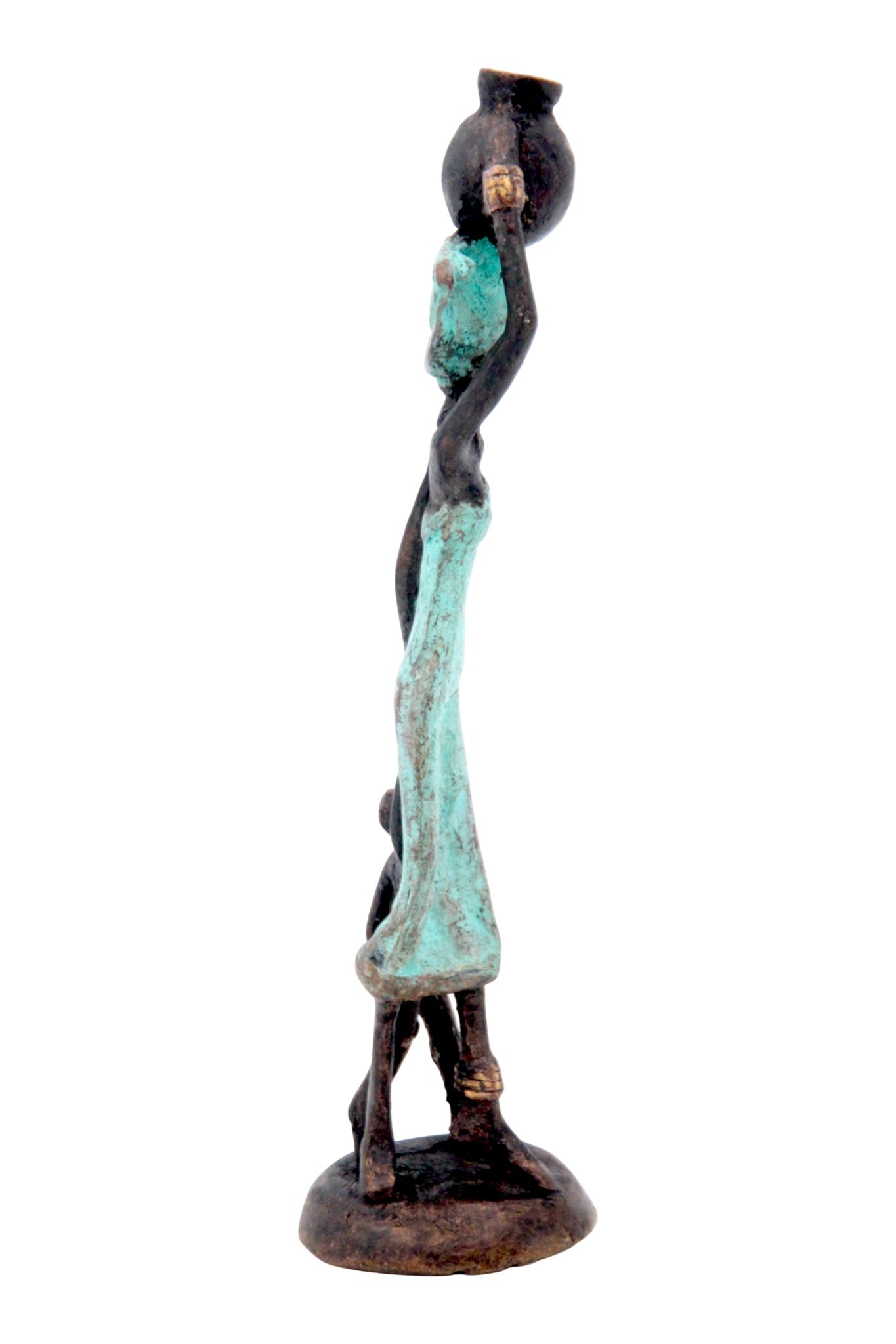 Bronze 15 cm turquoise n°8 