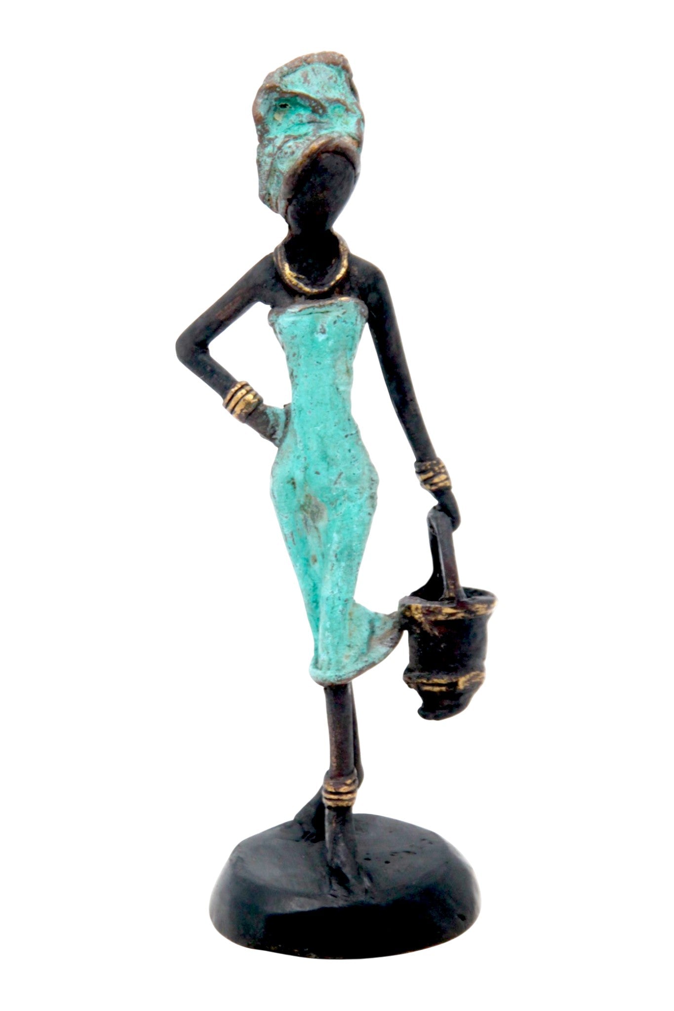 Bronze 15 cm turquoise n°10 