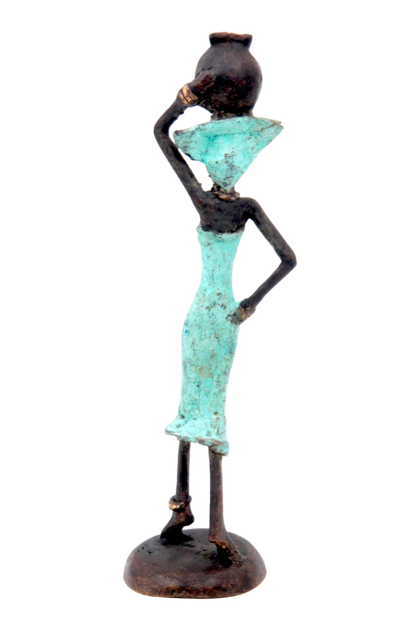 Bronze 15 cm turquoise n°19 