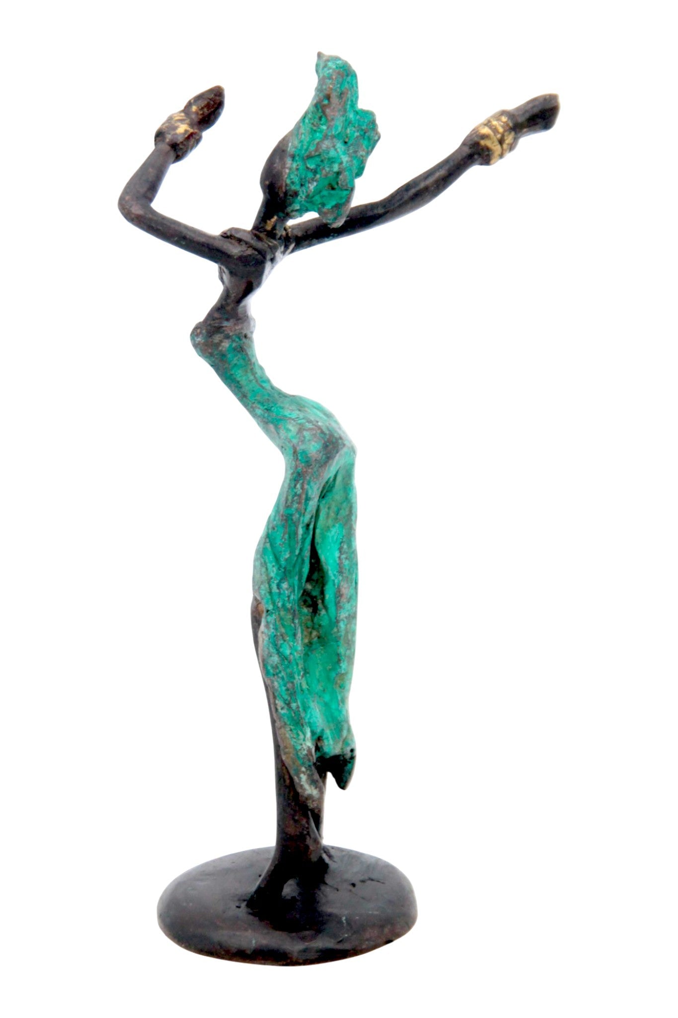Bronze 15 cm vert n°1 