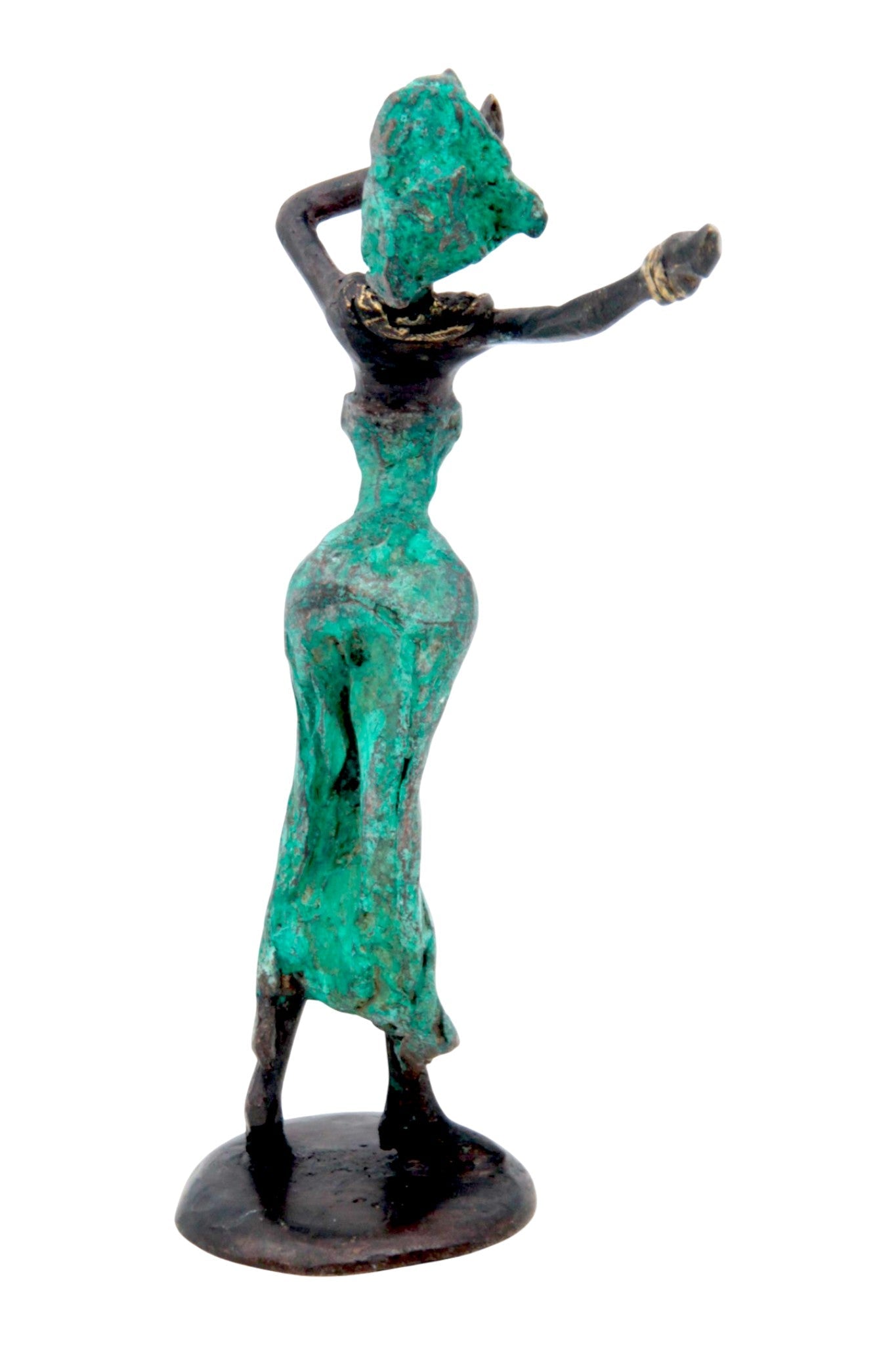 Bronze 15 cm vert n°1 