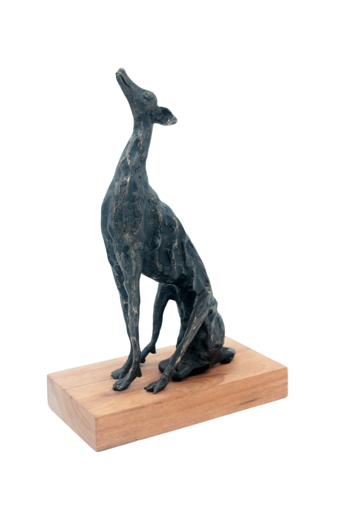 Bronze lévrier 35 cm marron n°2 Bronzes d'Afrique