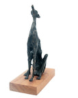 Bronze lévrier 35 cm marron n°2 Bronzes d'Afrique