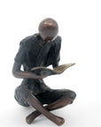 Bronze assis à poser 55 cm noir n°3 Bronzes d'Afrique