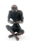 Bronze assis à poser 55 cm noir n°3 Bronzes d'Afrique