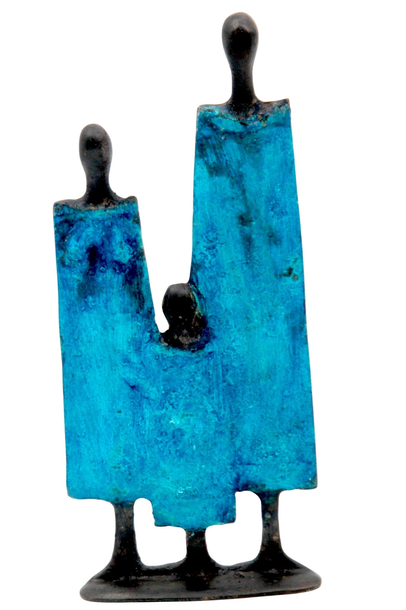 Famille 3 personnages bleu n°3 