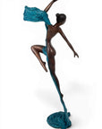 Bronze Issouf danseuse 70 cm bleu n°1 