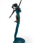 Bronze Issouf danseuse 70 cm bleu n°2 