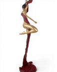 Bronze Issouf danseuse 70 cm rouge n°2 