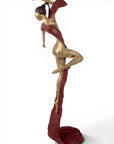 Bronze Issouf danseuse 70 cm rouge n°2 