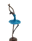 Ballerine 25 cm bleu n°4 Bronzes d'Afrique