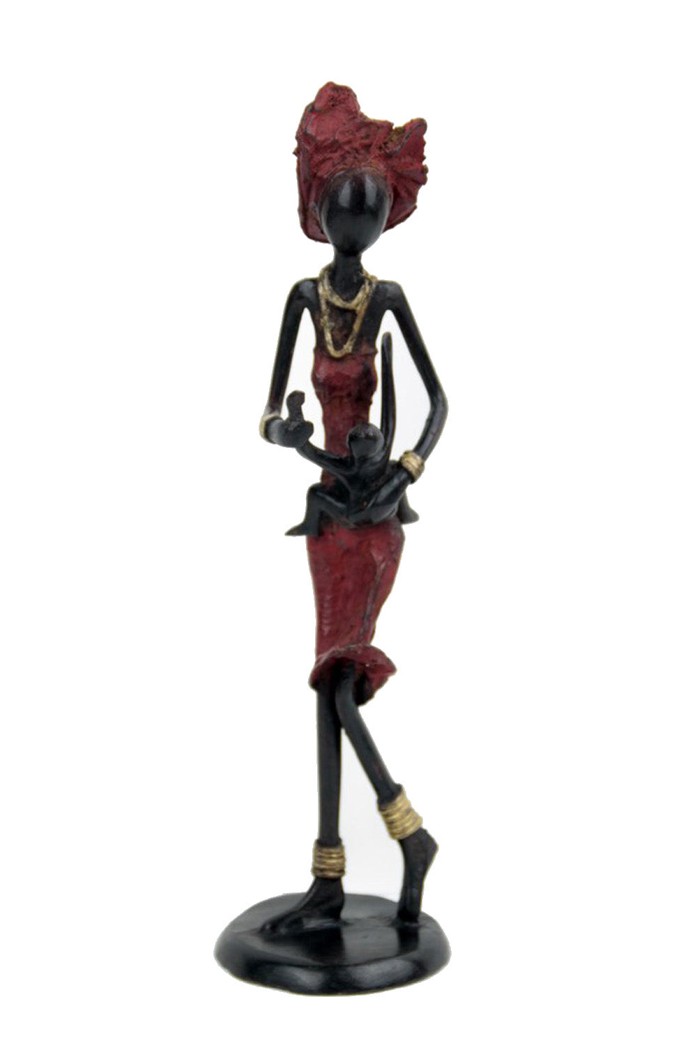 Bronze 25 cm rouge n°18 Bronzes d'Afrique