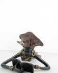 Bronze allongé 50 cm marron n°1 Bronzes d'Afrique