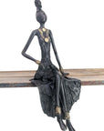 Bronze assis 40 cm noir n°2 Bronzes d'Afrique
