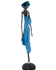 Bronze Issouf 80 cm bleu n°2 Bronzes d'Afrique