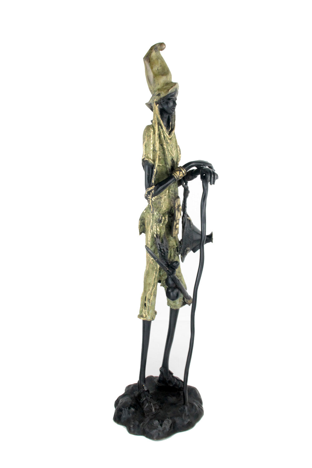 Bronze Issouf Berger Dogon 70 cm vert n°1 Bronzes d'Afrique