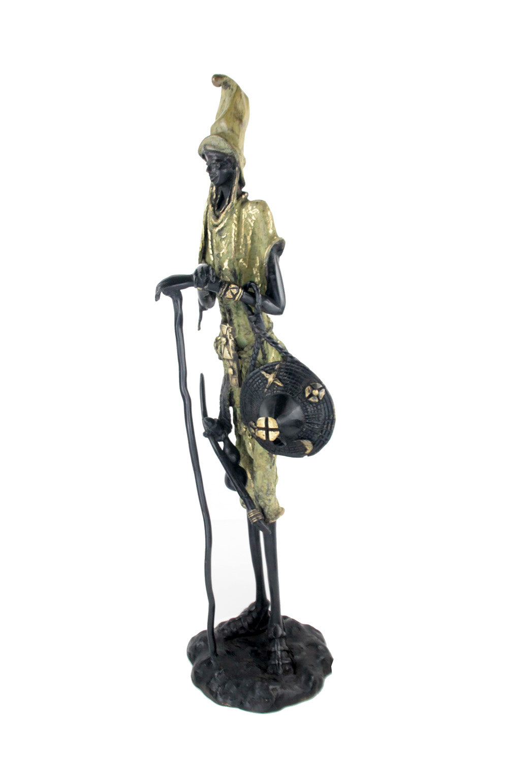 Bronze Issouf Berger Dogon 70 cm vert n°1 Bronzes d'Afrique