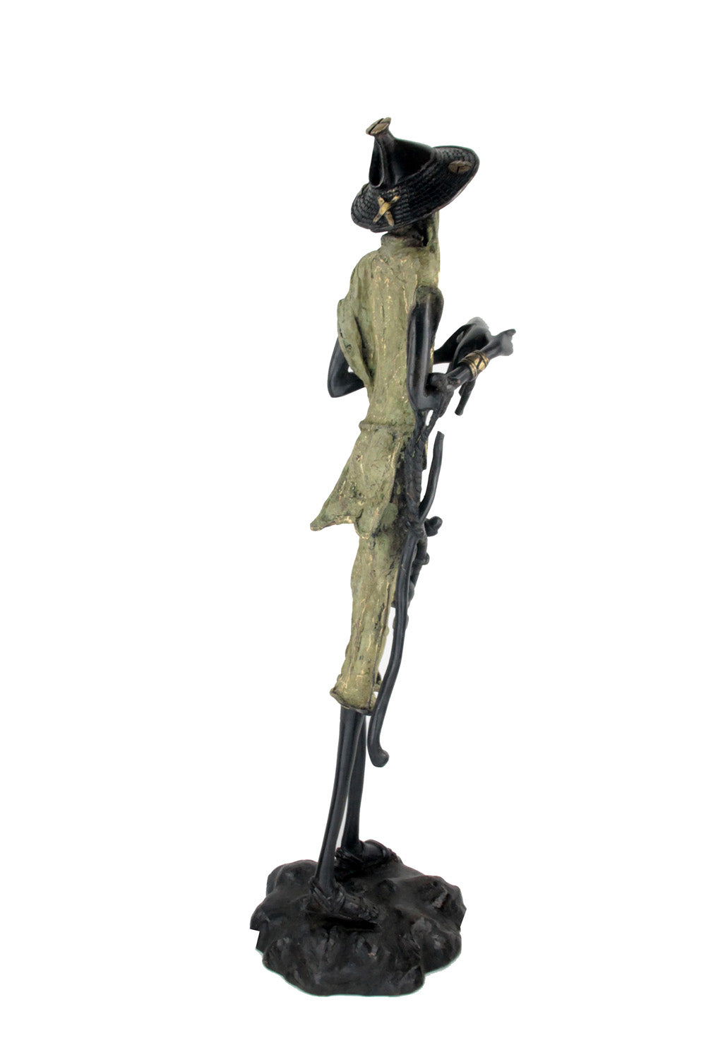 Bronze Issouf Berger Dogon 70 cm vert n°2 Bronzes d'Afrique