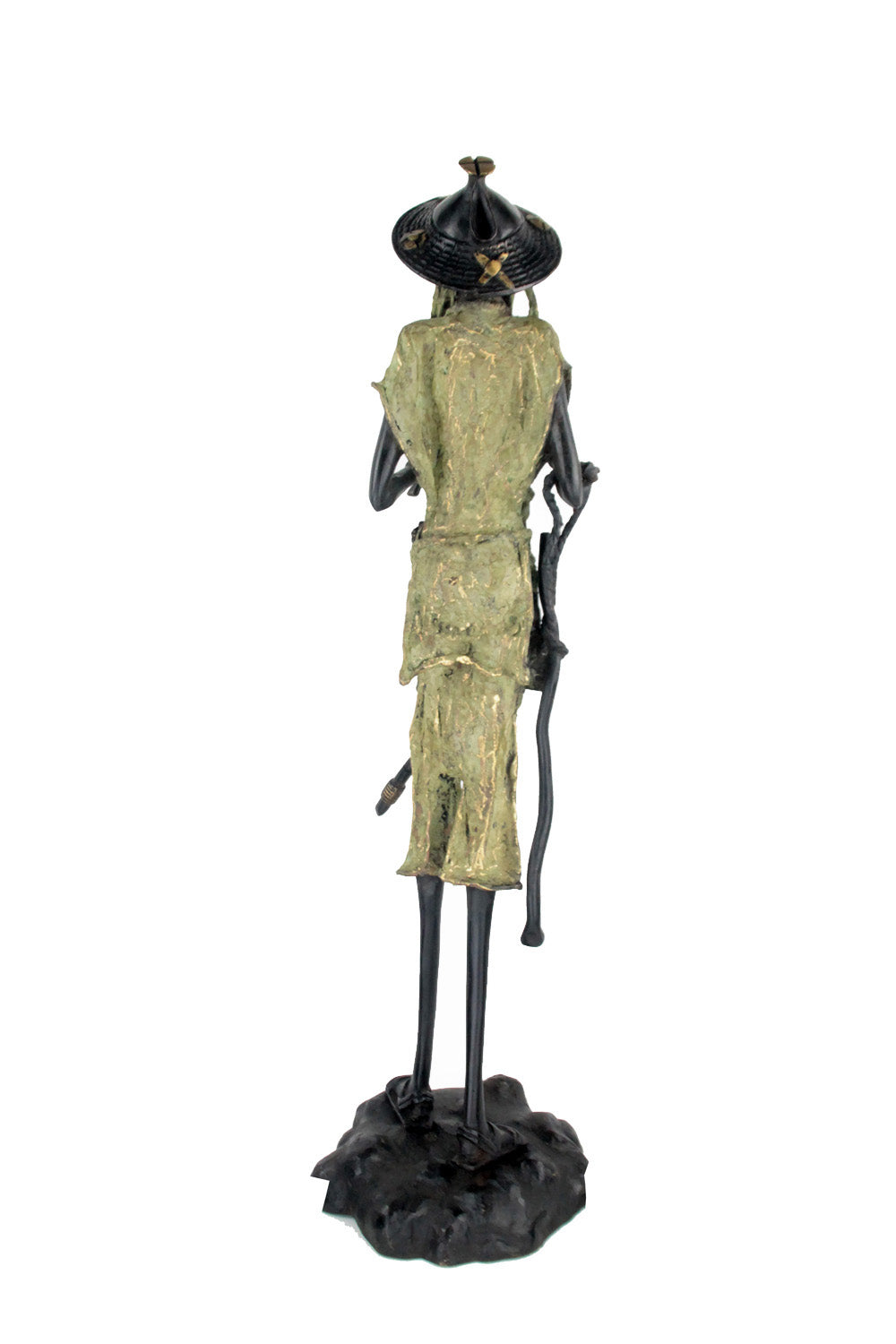 Bronze Issouf Berger Dogon 70 cm vert n°2 Bronzes d'Afrique