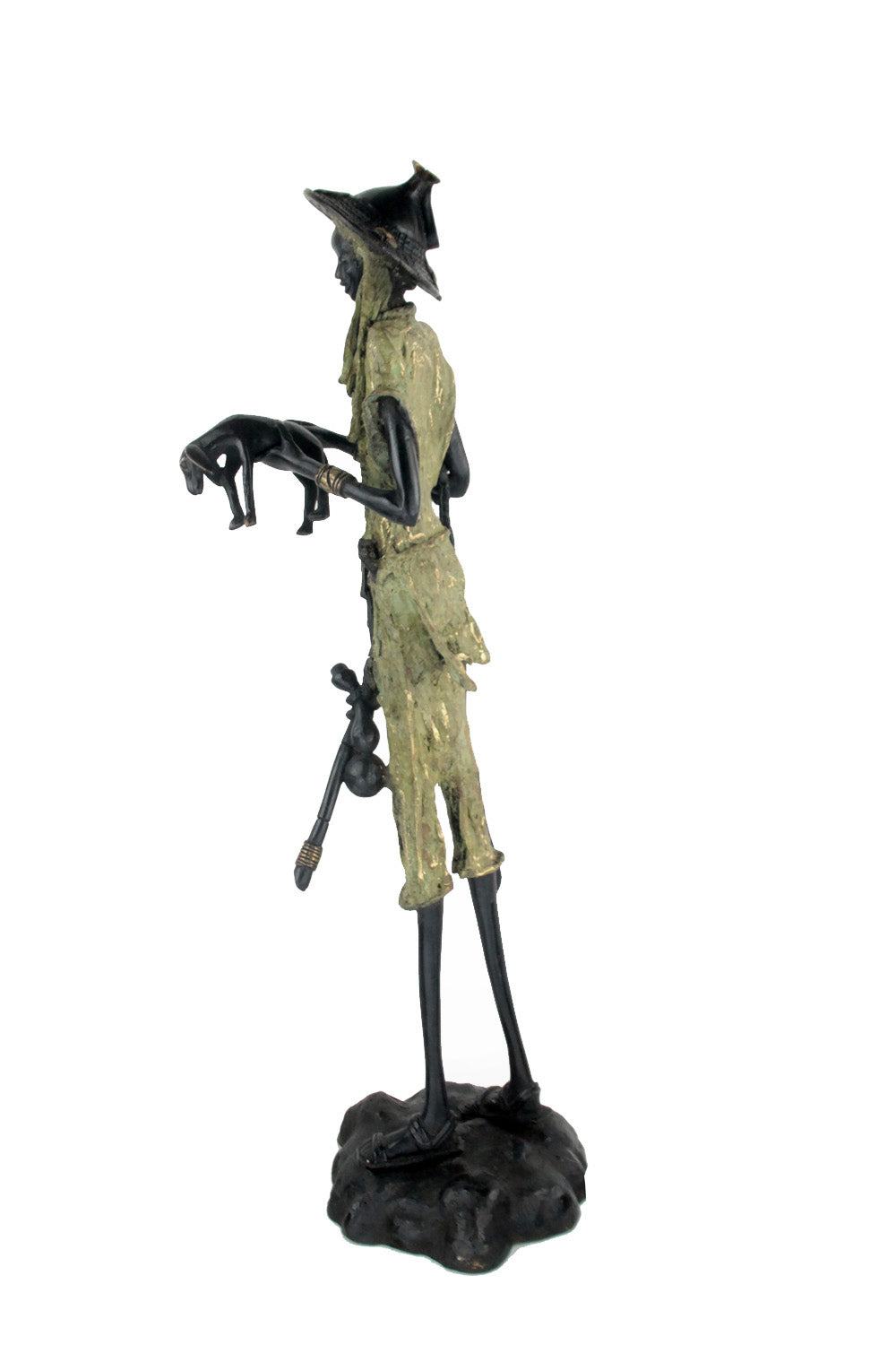 Bronze Issouf Berger Dogon 70 cm vert n°2 Bronzes d'Afrique