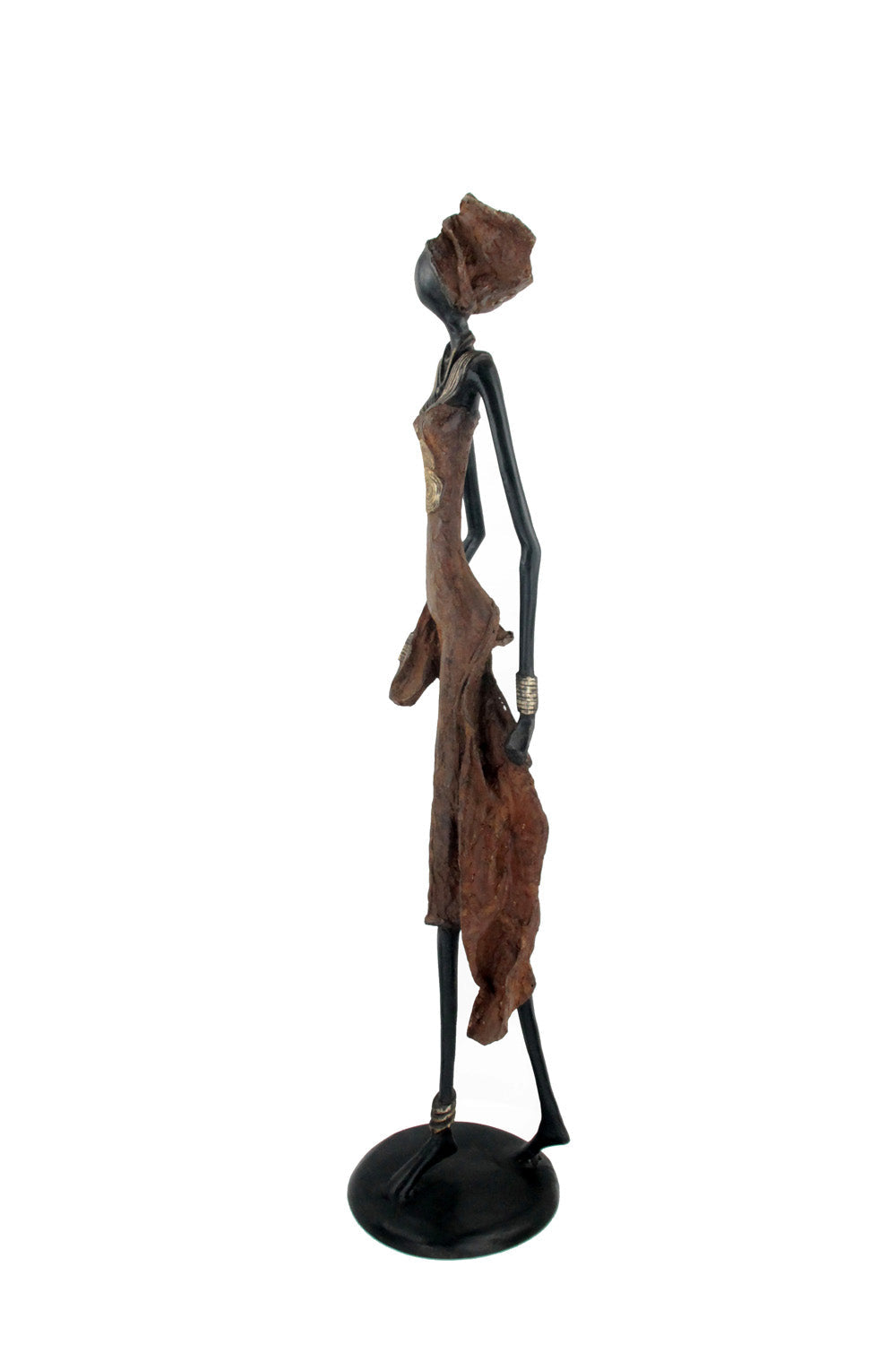 Bronze Issouf 70 cm marron n°2 Bronzes d'Afrique