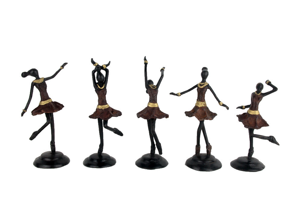 Ballerines 15 cm marron n°5 Bronzes d'Afrique