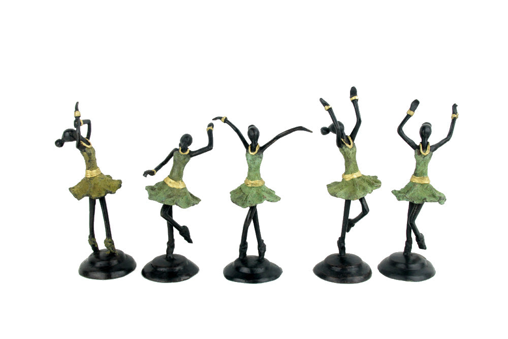 Ballerines 15 cm vert n°4 Bronzes d'Afrique