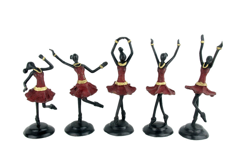 Ballerines 15 cm rouge n°2 Bronzes d'Afrique