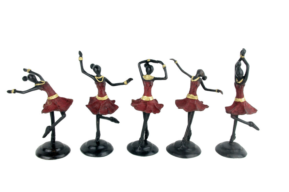 Ballerines 15 cm rouge n°3 Bronzes d'Afrique