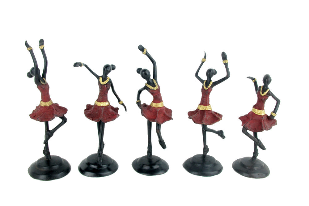 Ballerines 15 cm rouge n°4 Bronzes d'Afrique