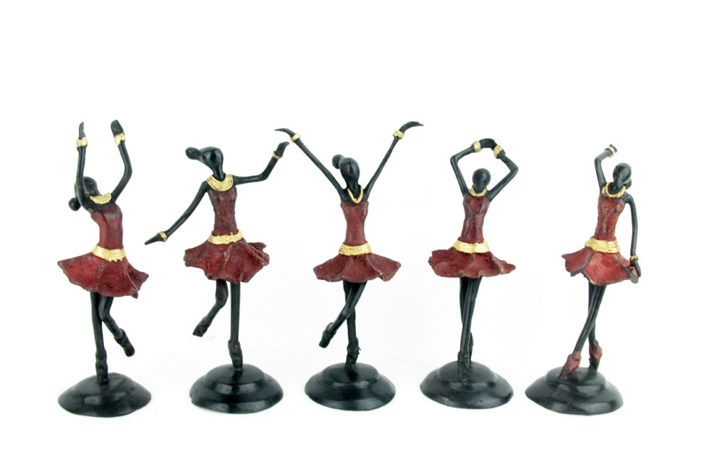 Ballerines 15 cm rouge n°5 Bronzes d'Afrique