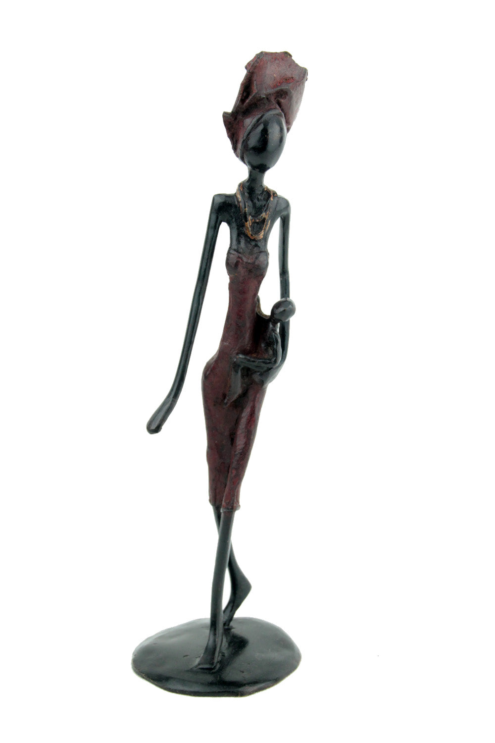 Bronze 25 cm rouge n°26 Bronzes d'Afrique