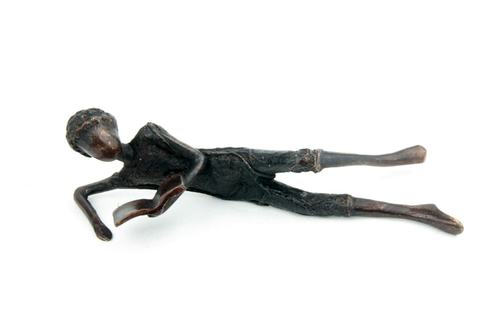 Bronze allongé 20 cm noir n°1 Bronzes d'Afrique