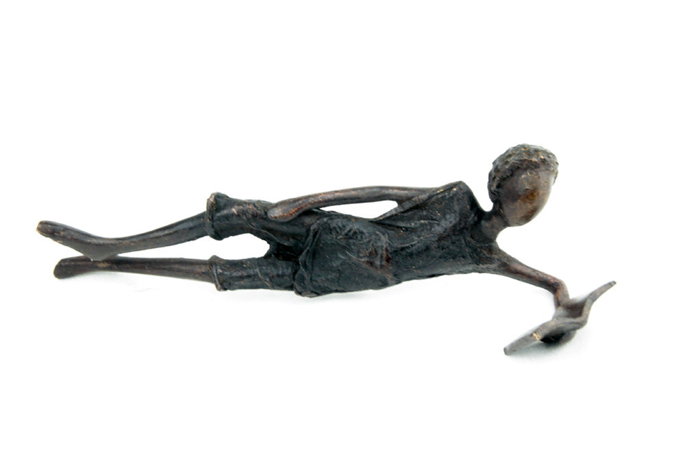 Bronze allongé 20 cm noir n°2 Bronzes d'Afrique
