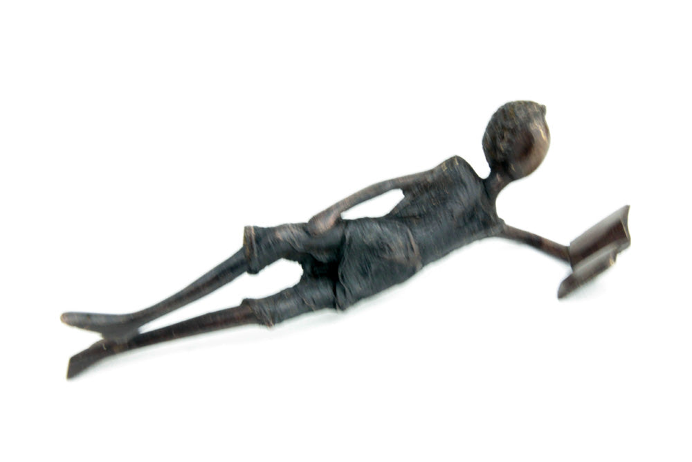 Bronze allongé 20 cm noir n°2 Bronzes d'Afrique