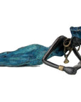 Bronze allongé 50 cm bleu n°1 Bronzes d'Afrique