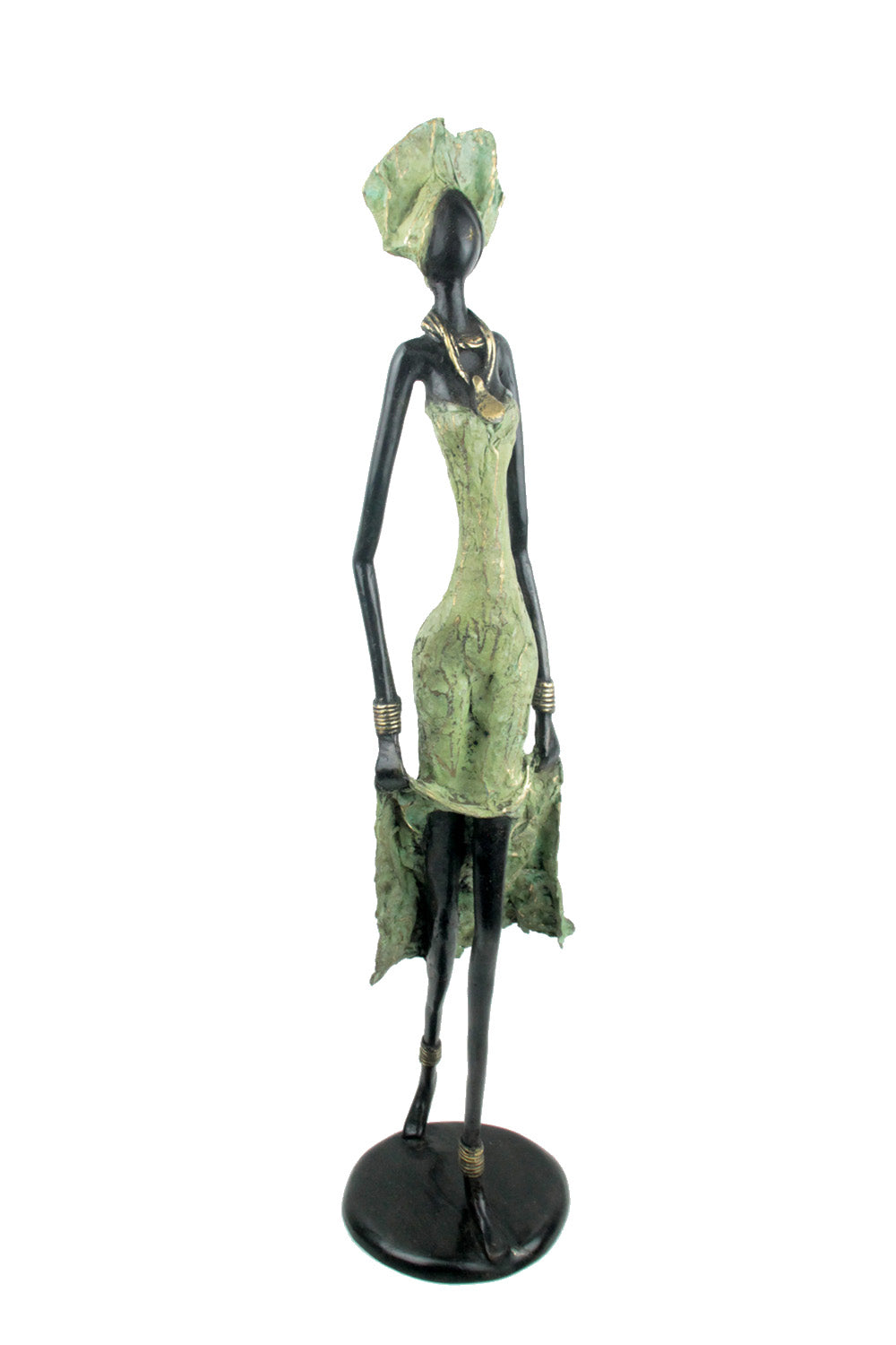 Bronze Issouf 70 cm vert n°3 Bronzes d'Afrique